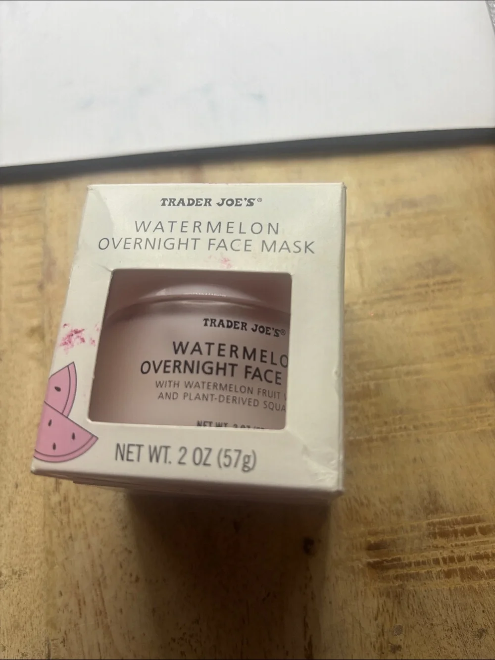 Trader Joe's Watermelon Overnight Face Mask - 2 Ounces